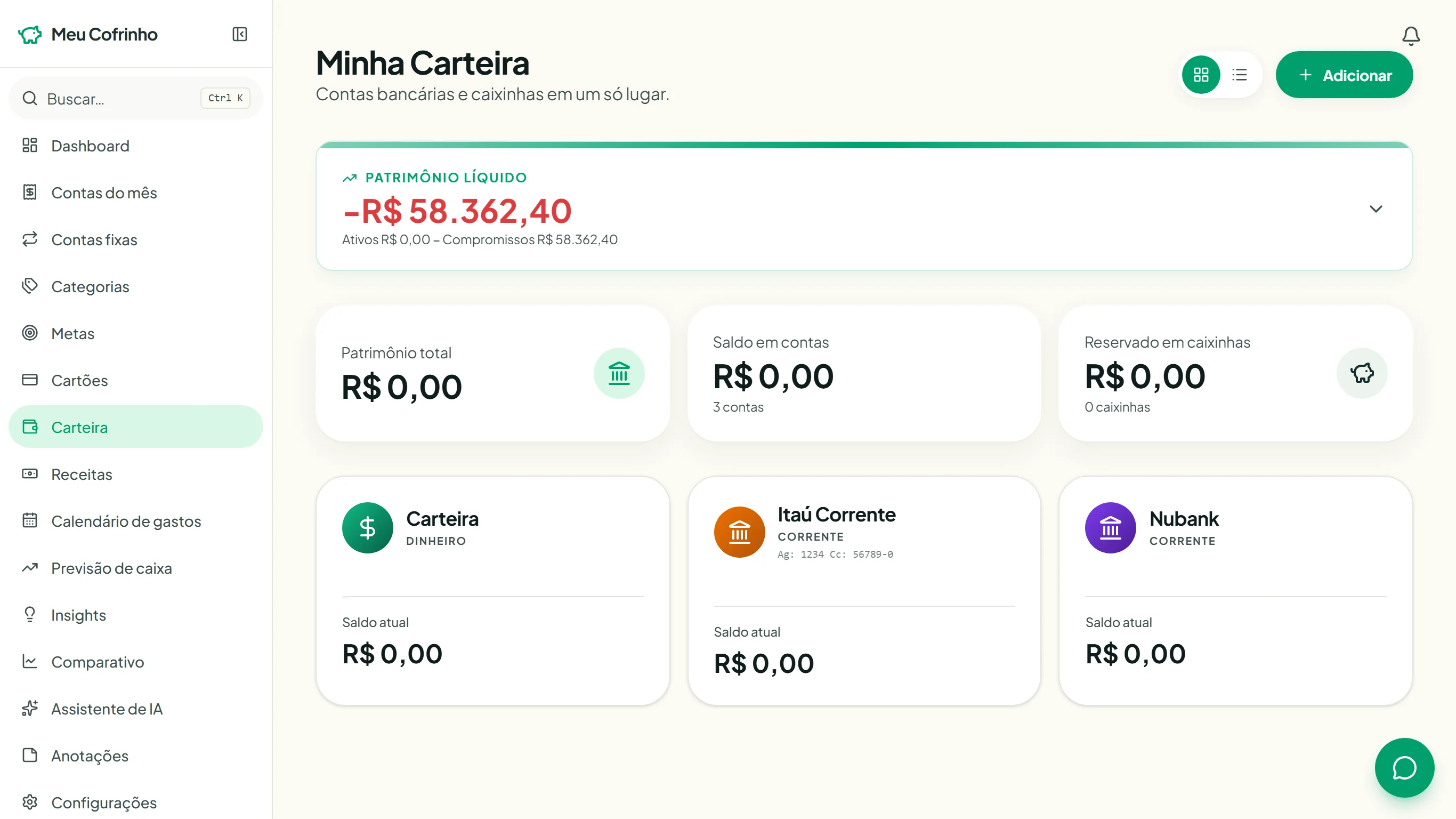 Controle suas contas e guarde dinheiro com propósito