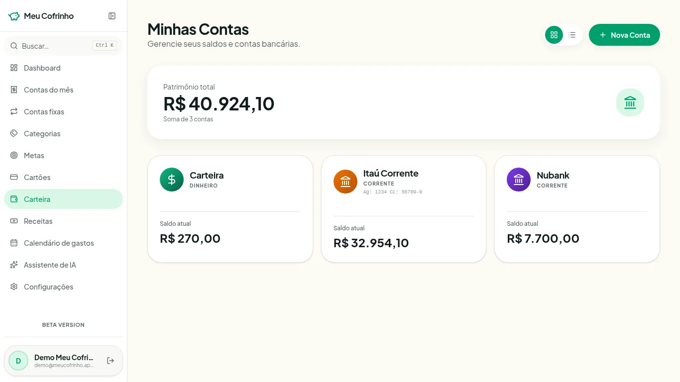 Controle suas contas e guarde dinheiro com propósito